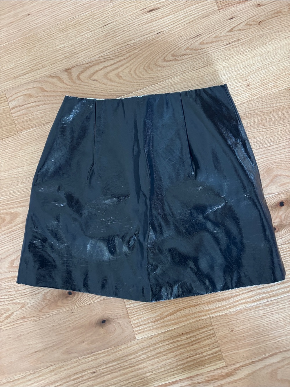 NWT Abercrombie Black Leather Mini Skirt